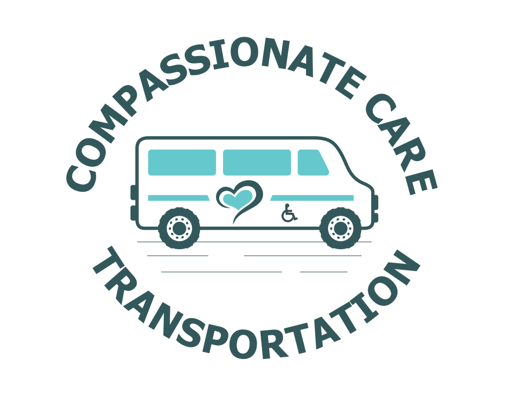Compassionate care transportation logo.